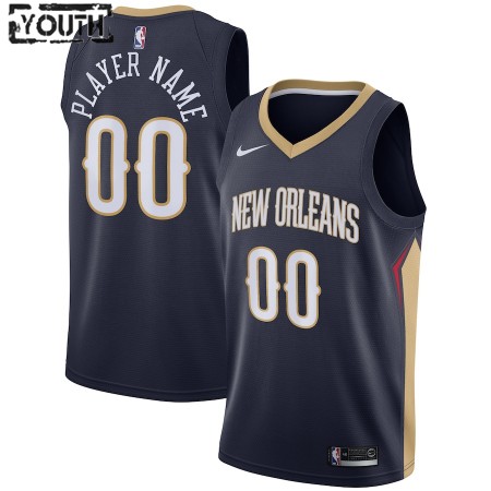 Kinder NBA New Orleans Pelicans Trikot Benutzerdefinierte Nike 2020-2021 Icon Edition Swingman